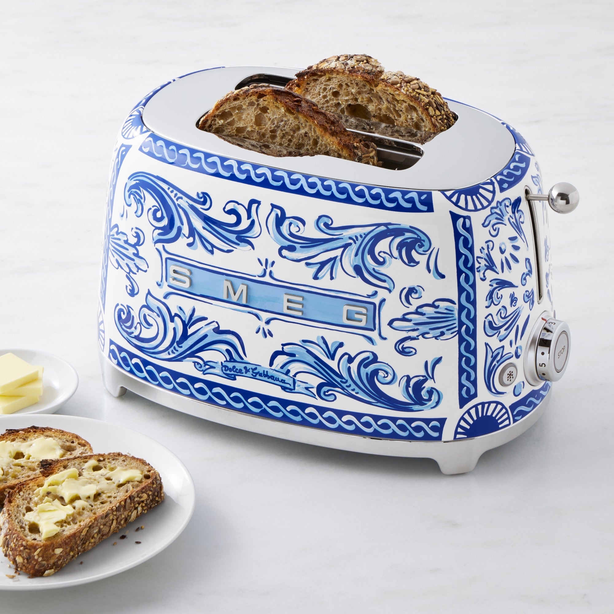 SMEG DOLCE&GABBANA Toasterトースター 未使用品 D&G 2-Slice Toaster SMEG DOLCE&GABBANA in Multicolor