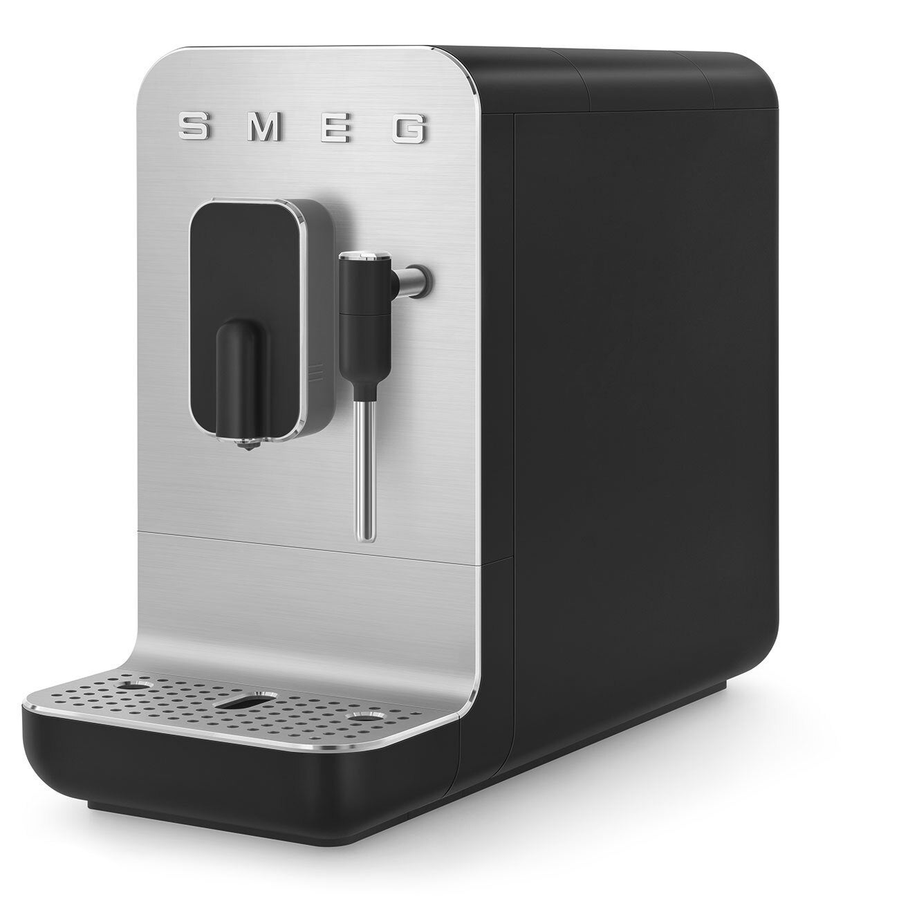 SMEG Espresso Automatic Coffee Machine with Steamer - 50's Style Black