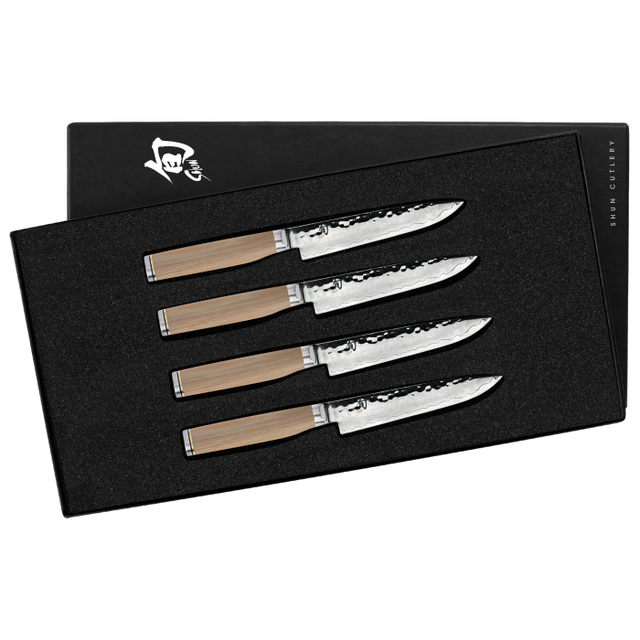 Messermeister 6pc 5 Steak Knife Blade / Edge Guard Set - Black 