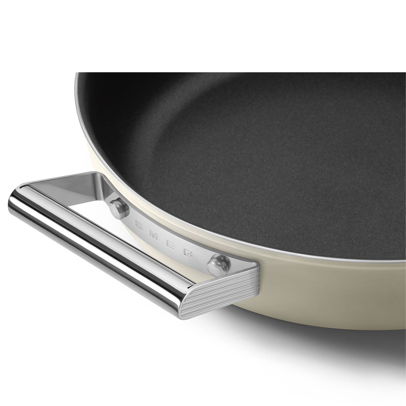 Smeg 4qt Non-stick Deep Pan Cream