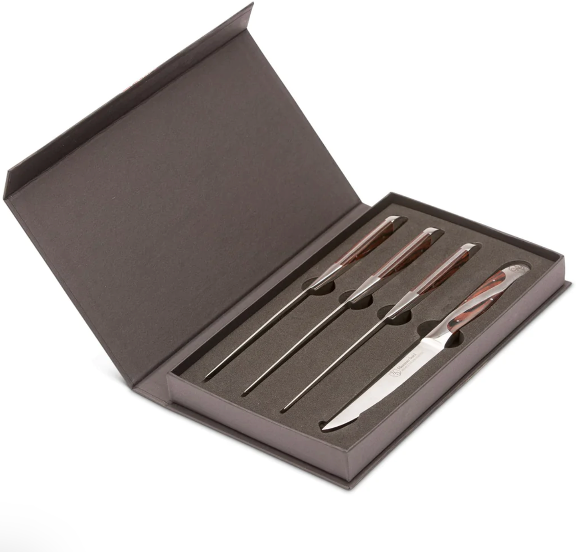 HAMMER STAHL 4 Piece Steak Knife Set Lifetime Kitchen