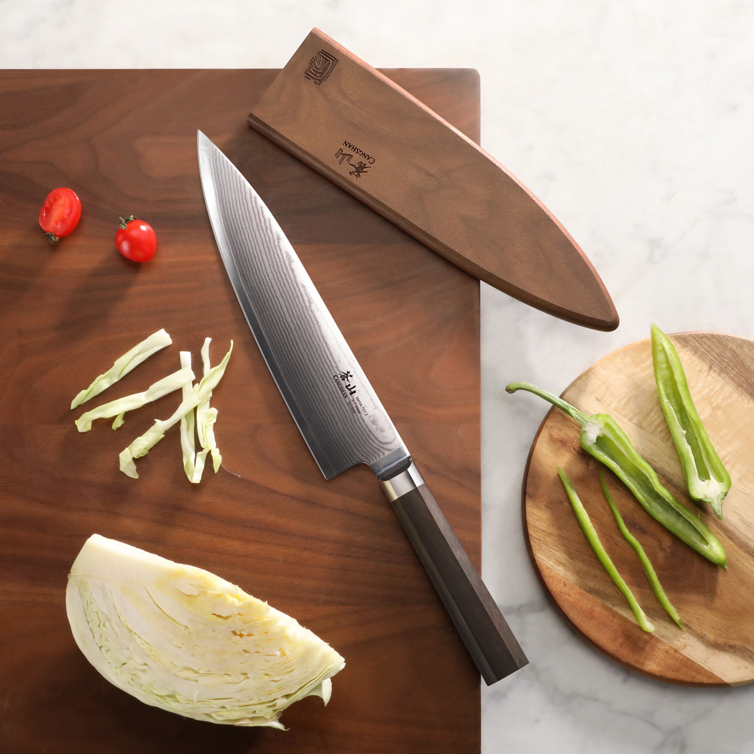 Cangshan Maya Santoku Knife, 7