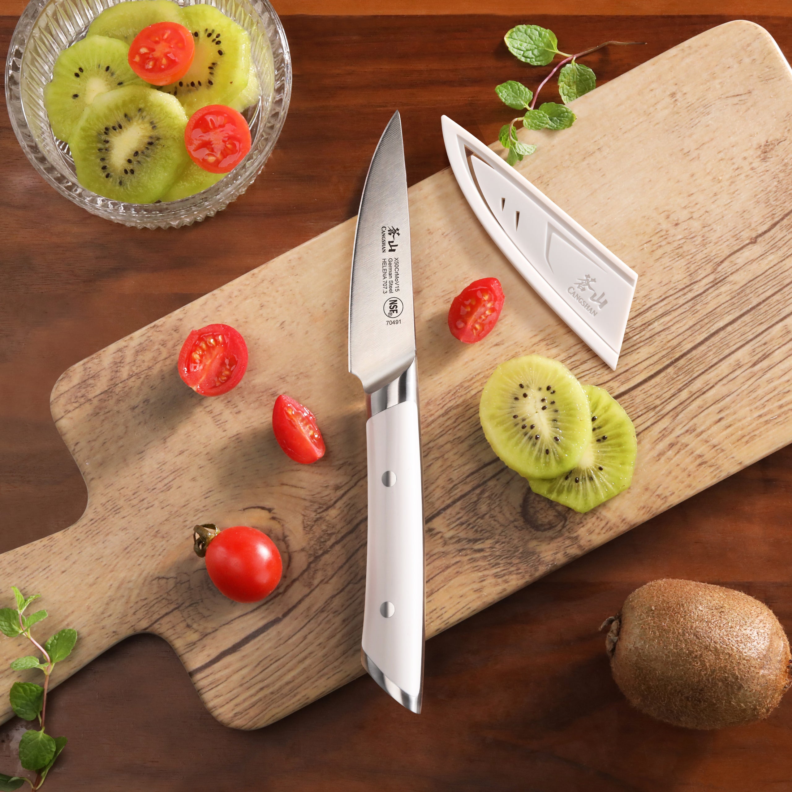 Cangshan 3.5 Paring Knife With Sheath - White – the international pantry