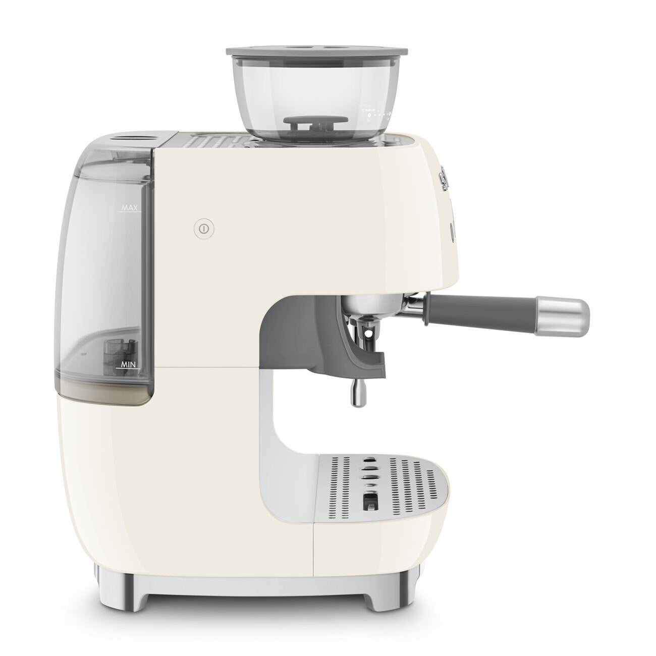 SMEG Manual Espresso Coffee Machine with Grinder, Retro Style Cream