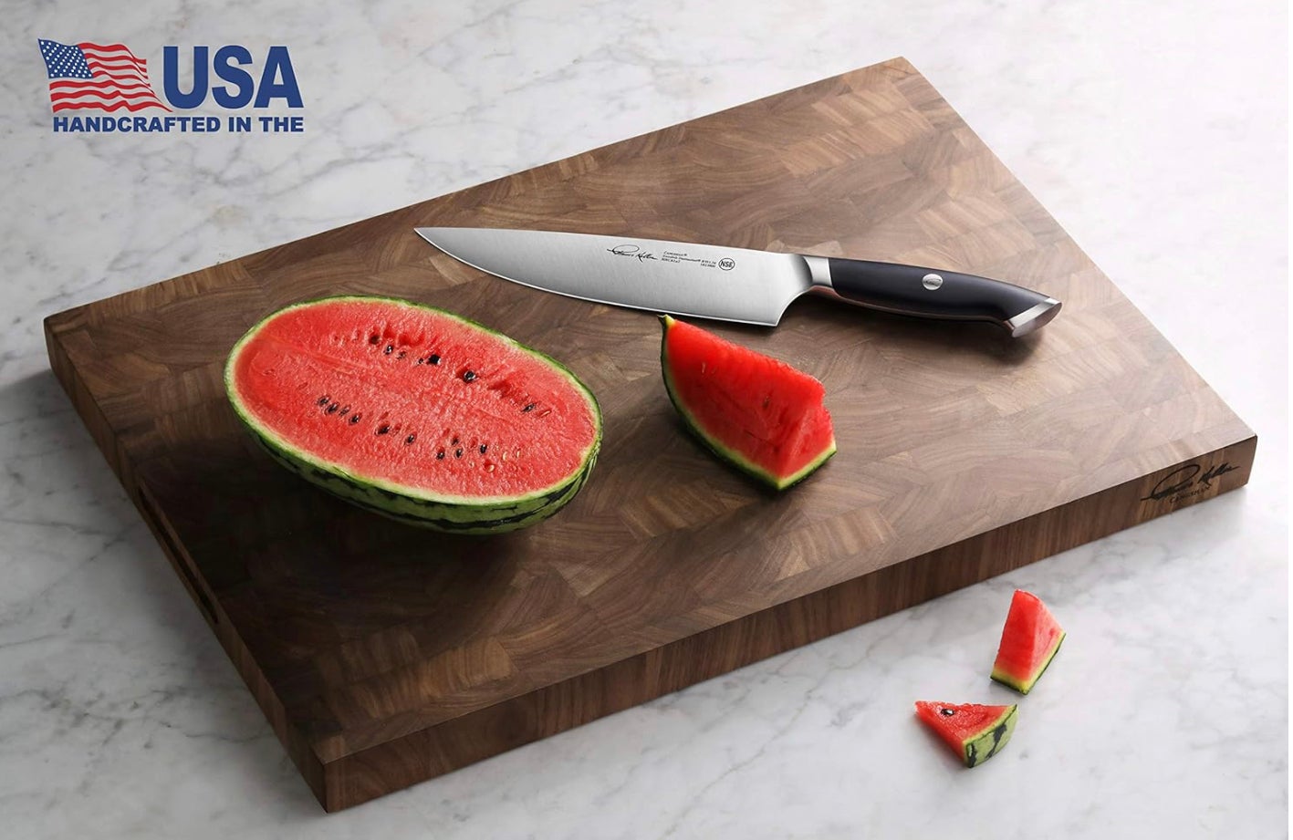 CANGSHAN Thomas Keller End Grain American Walnut Cutting Board 14"×20"×